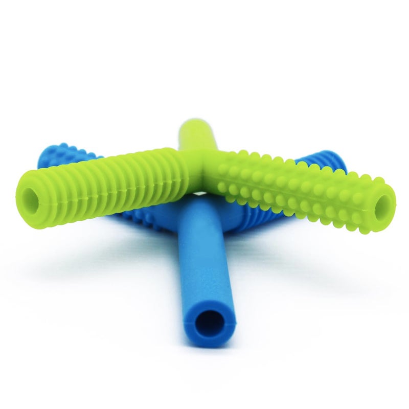 CANAY Y Hollow Chew Tubes Sensory Chew Toys for Autistic Children(2 Pack), Alt. to Chew Necklaces for Sensory Kids, Teething, Oral Motor Stimulation, ADHD, SPD - Teether Toys - Image 2